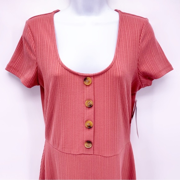 NEW Just Fab Short Sleeve Dress Size Small - Picture 2 of 9